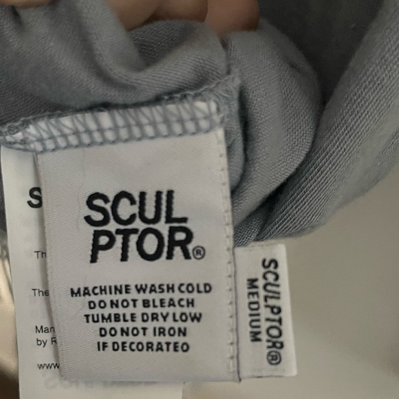 Size M Sculptor asymmetrical long sleeve top. - Picture 5 of 5